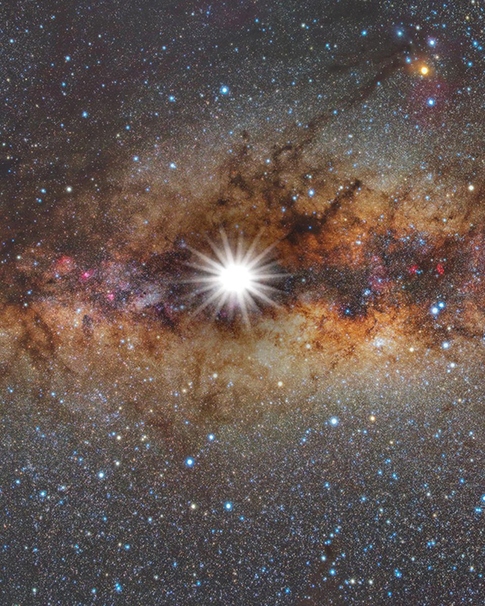 Solstice Sun and Milky Way