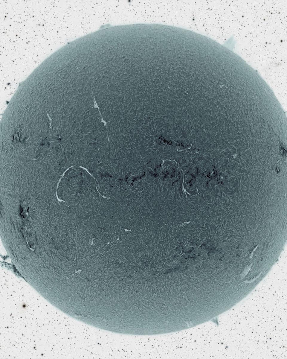 Black Sun and Inverted Starfield