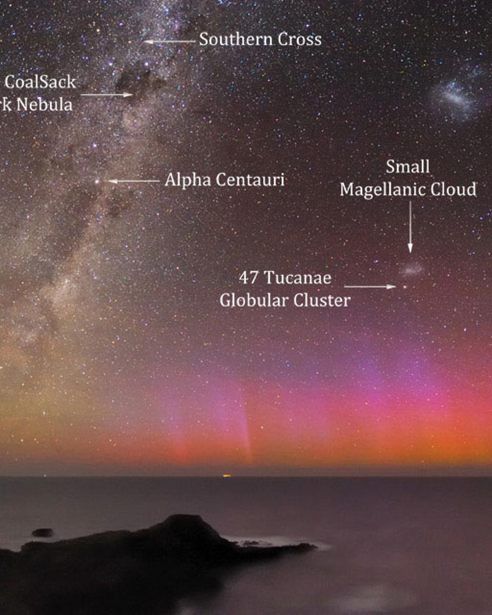 Red Aurora Over Australia