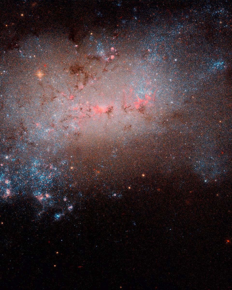 NGC 4449: Close-up of a Small Galaxy