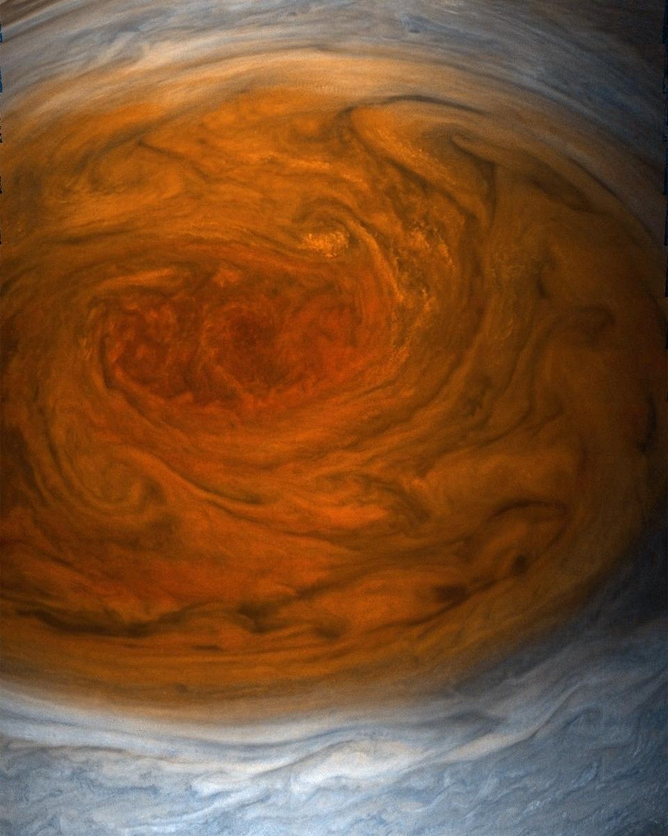 Close-up of The Great Red Spot