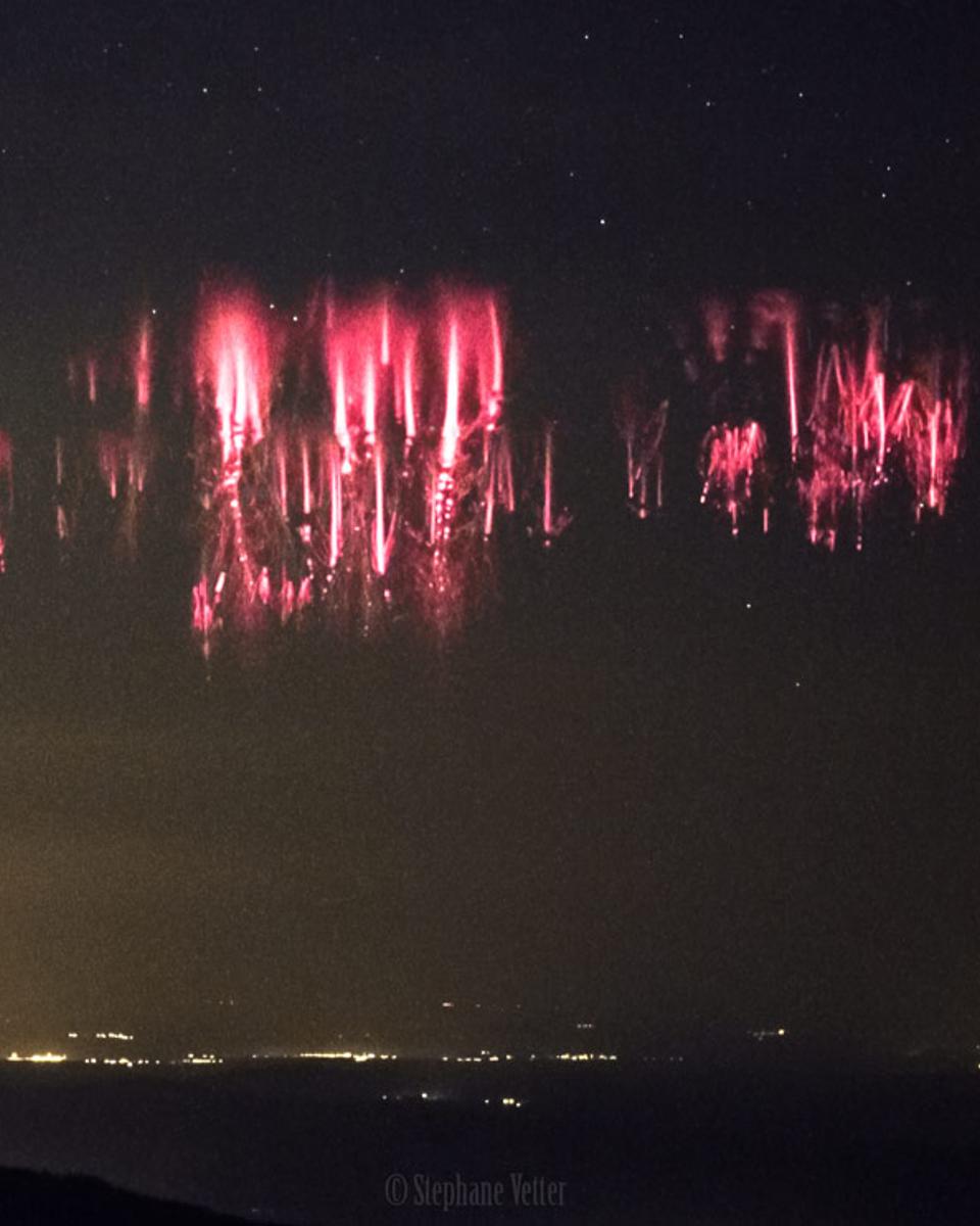 Red Sprites over the Channel