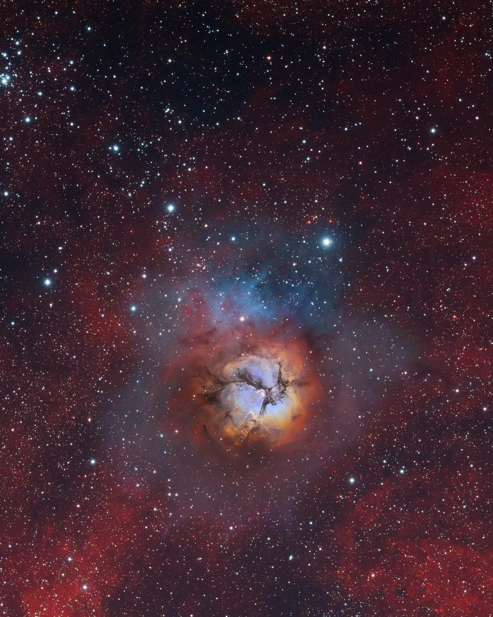 Composite Messier 20 and 21