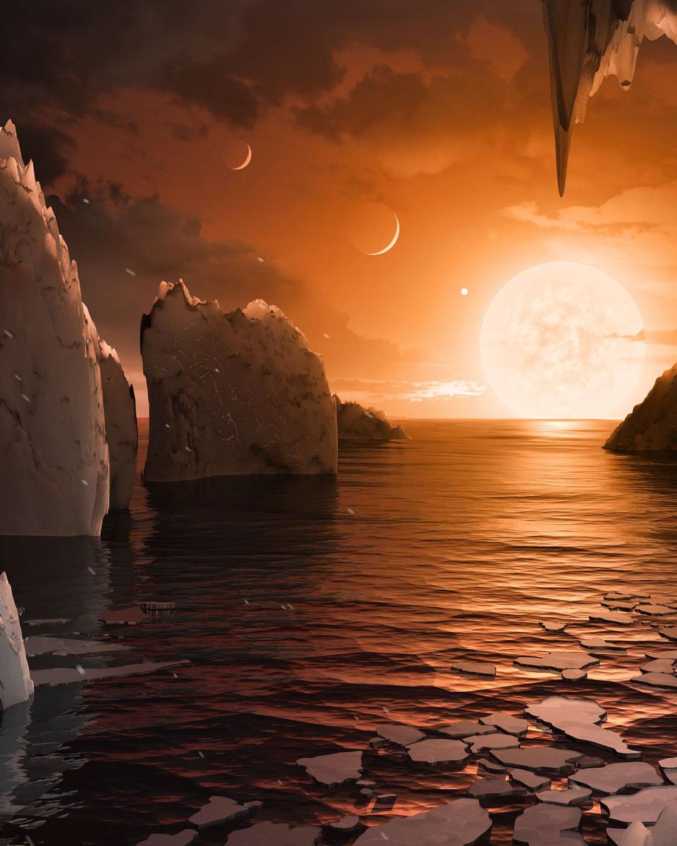 Artistic Impression: The Surface of TRAPPIST-1f