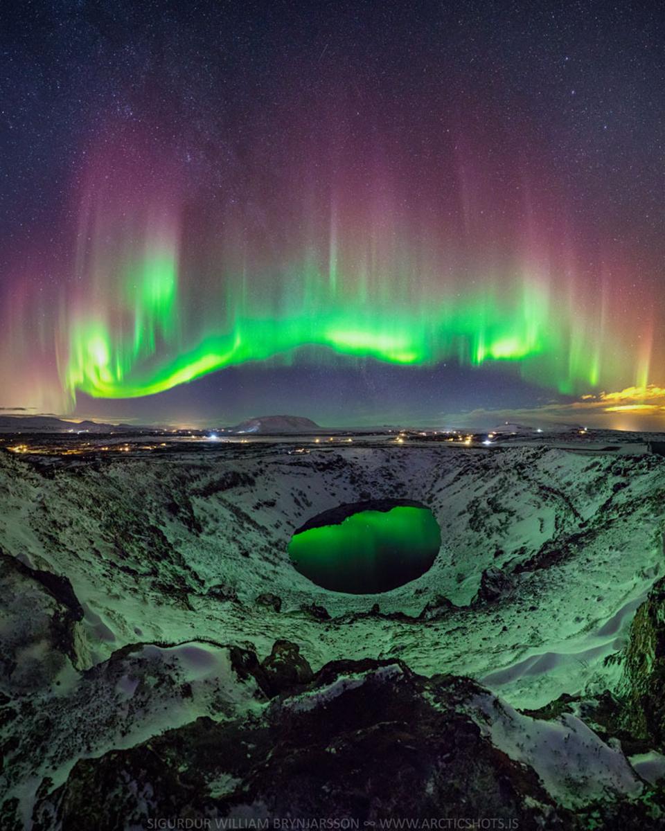 Colorful Aurora over Iceland