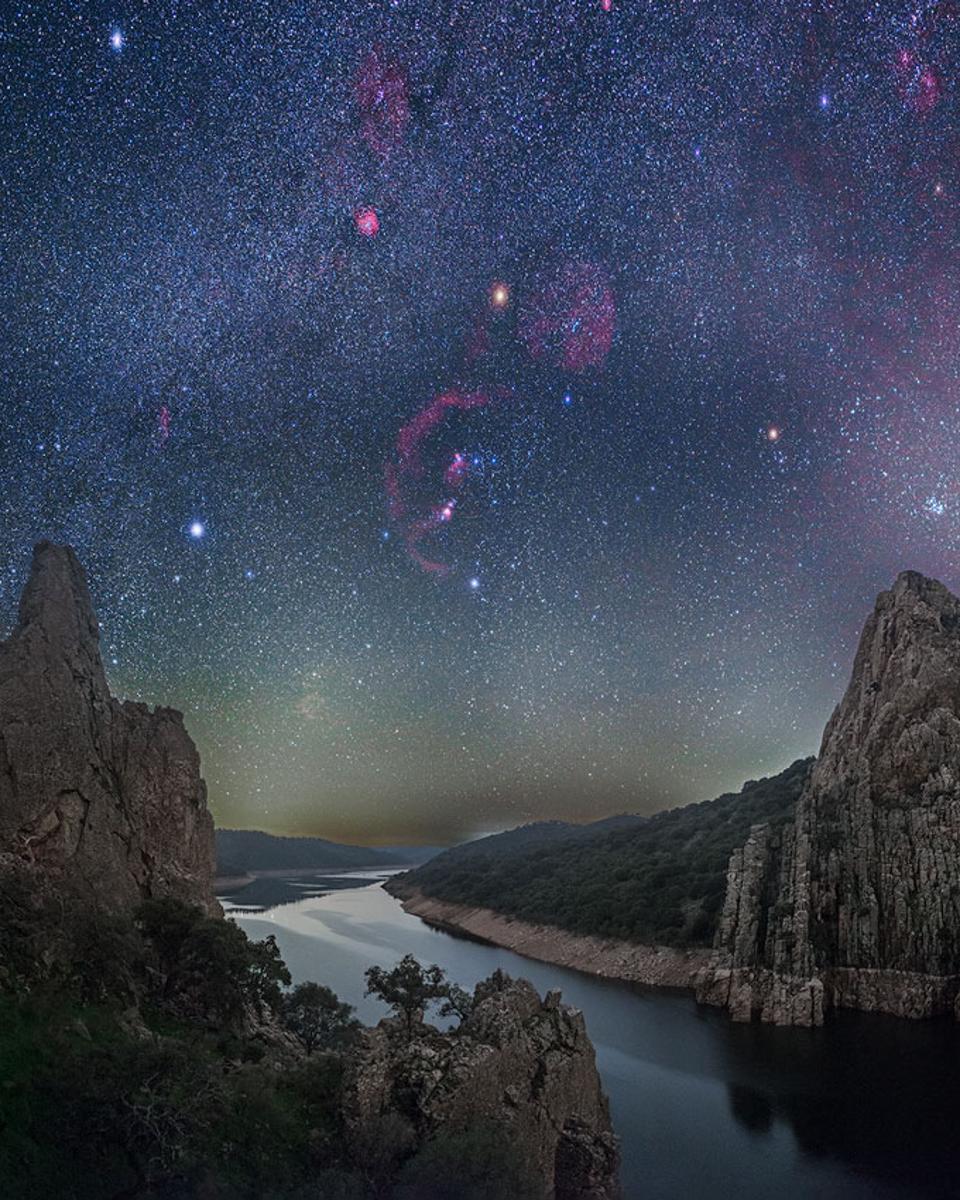 A Dark Winter Sky over Monfrage National Park in Spain