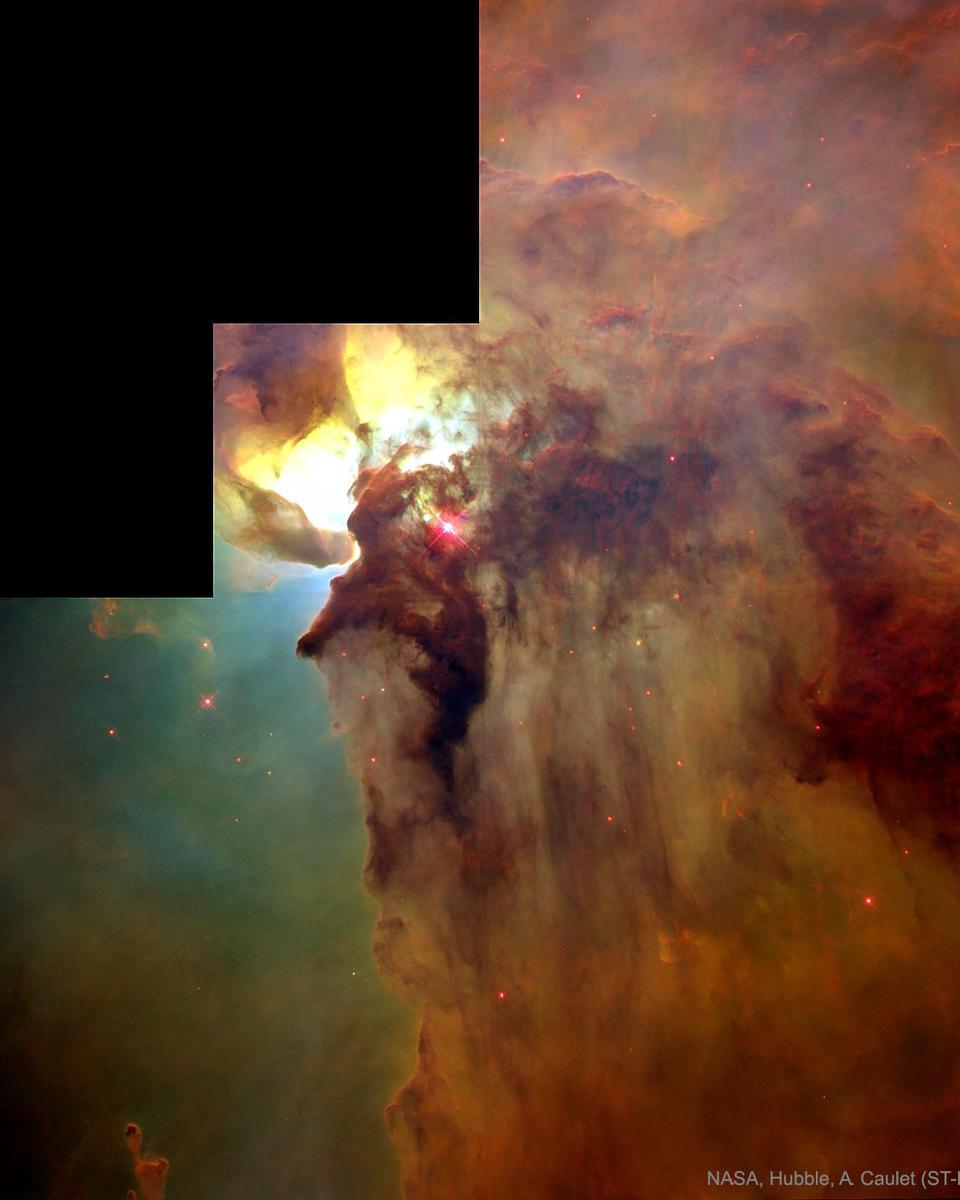 In the Center of the Lagoon Nebula