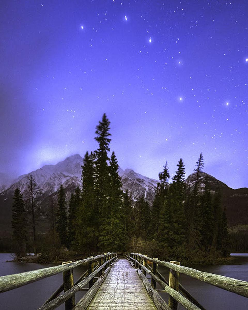 Big Dipper over Pyramid Mountain