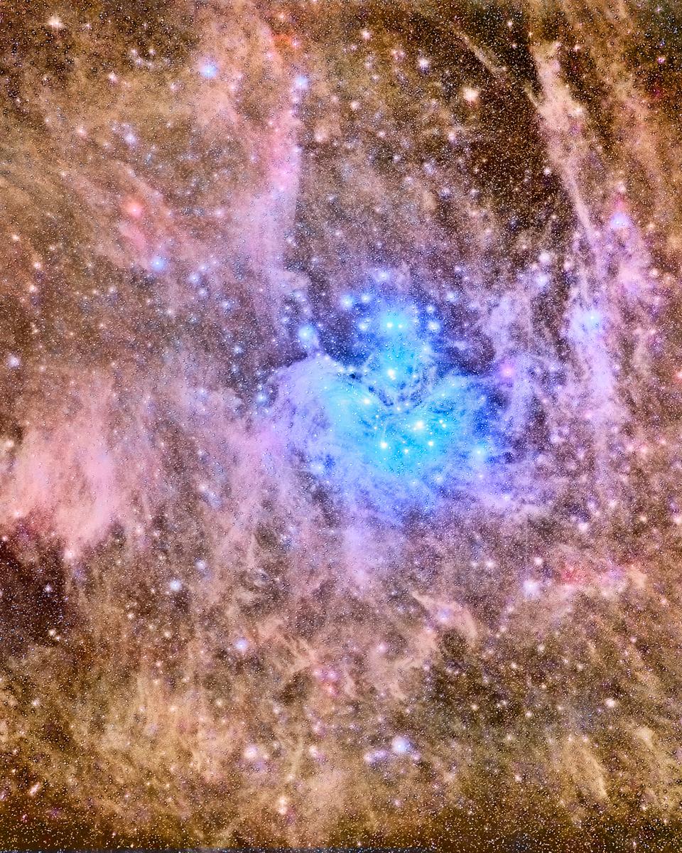 The Pleiades Deep and Dusty