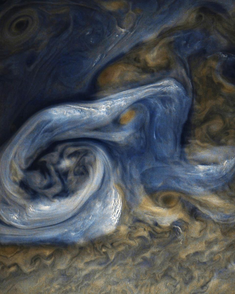 Juno Spots a Complex Storm on Jupiter