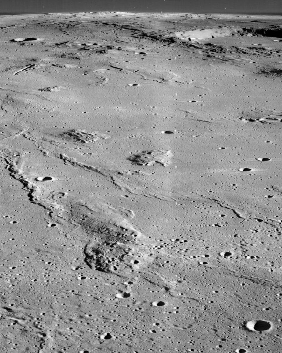 Marius Hills and a Hole in the Moon