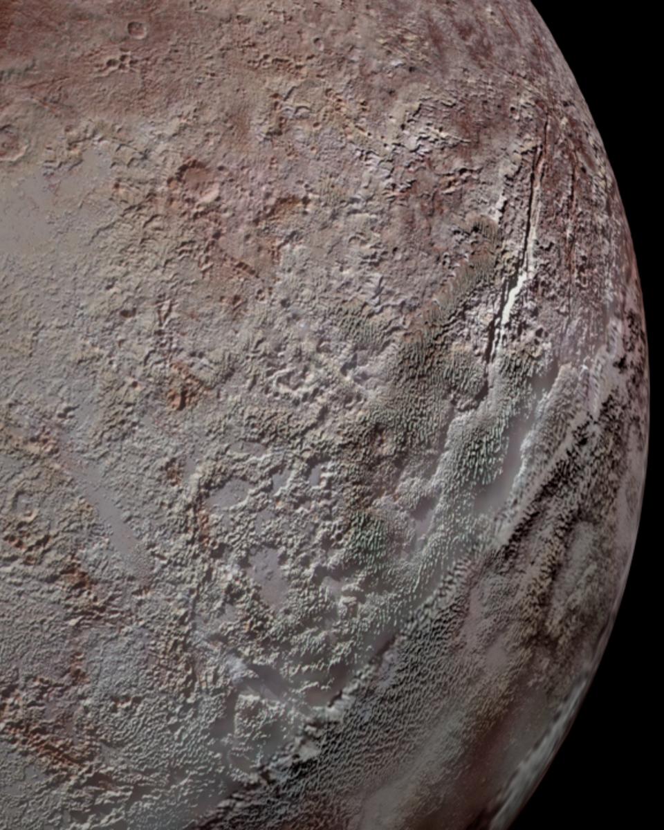 Pluto's Bladed Terrain