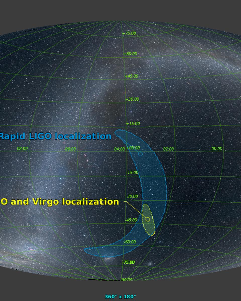 LIGO-Virgo GW170814 Skymap