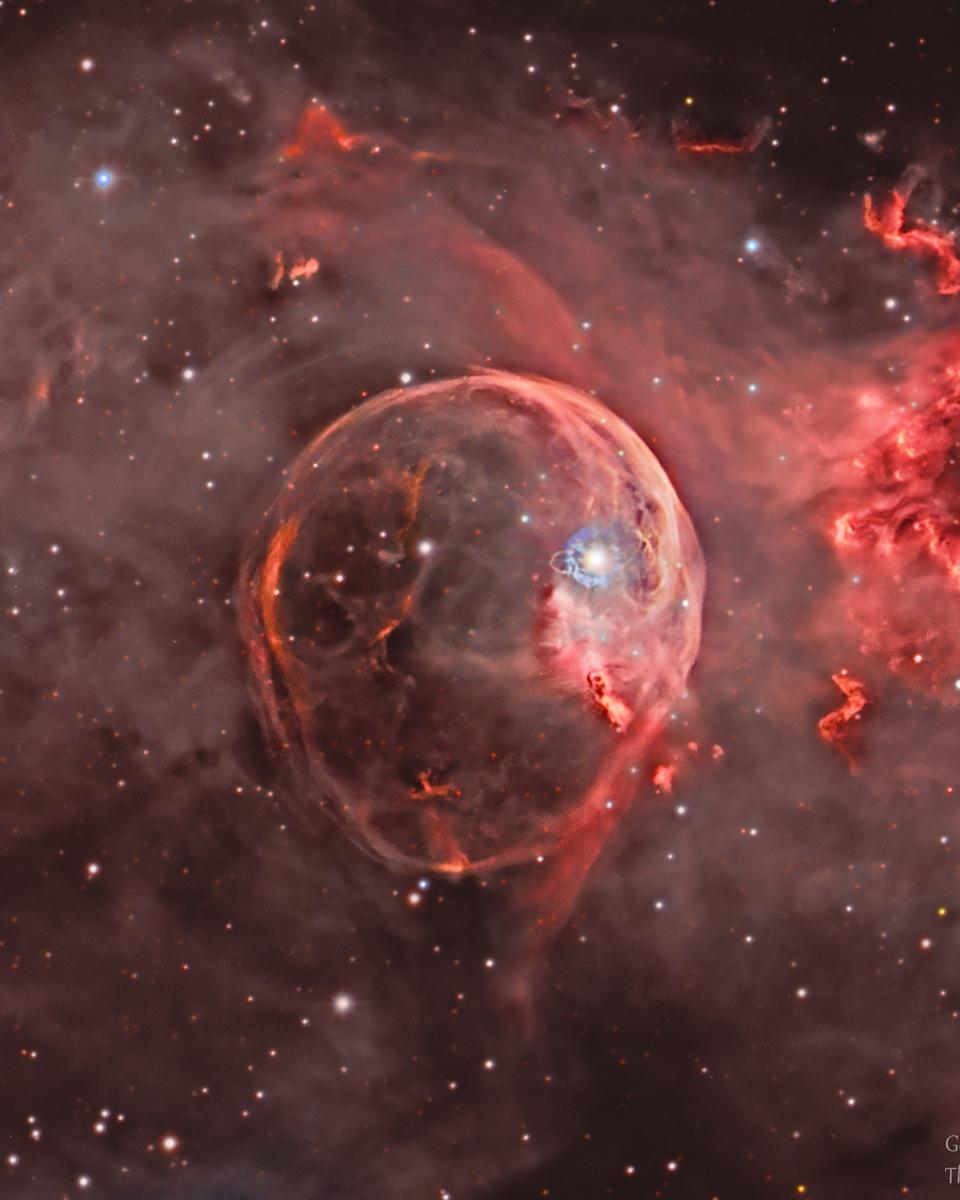 NGC 7635: The Bubble Nebula Expanding