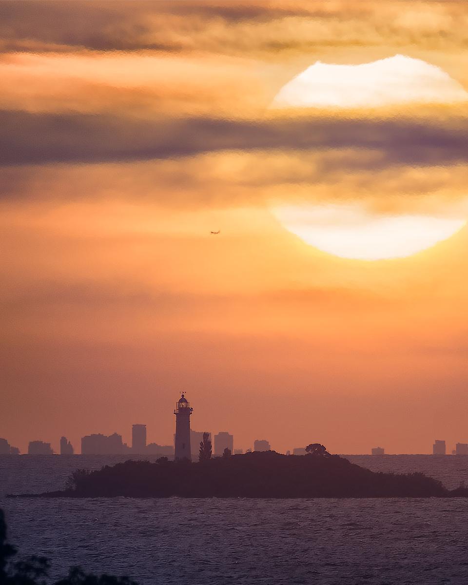 A Partial Solar Eclipse over Buenos Aires