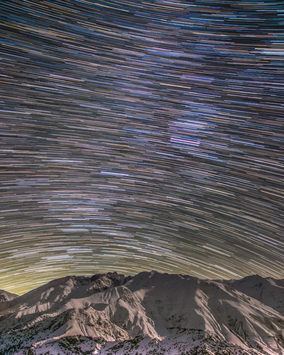 Alborz Mountain Star Trails