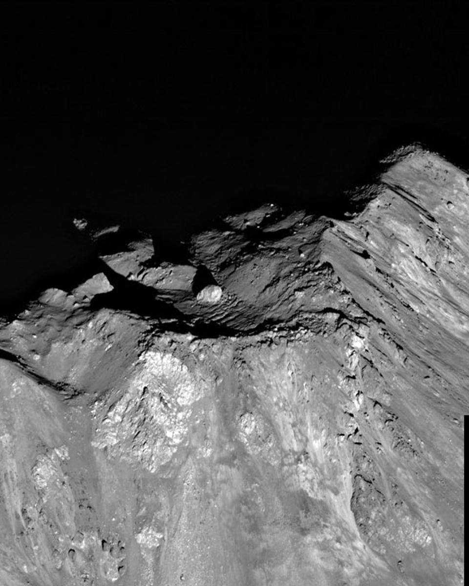 The Unusual Boulder at Tycho's Peak
