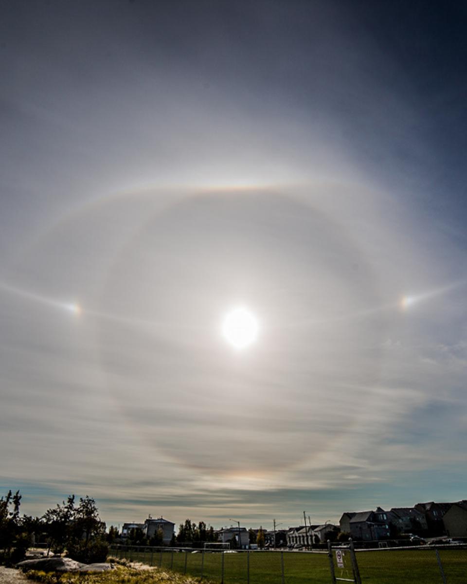Ice Halos at Yellowknife