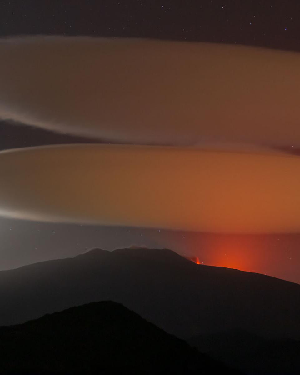 Lenticular Clouds over Mount Etna