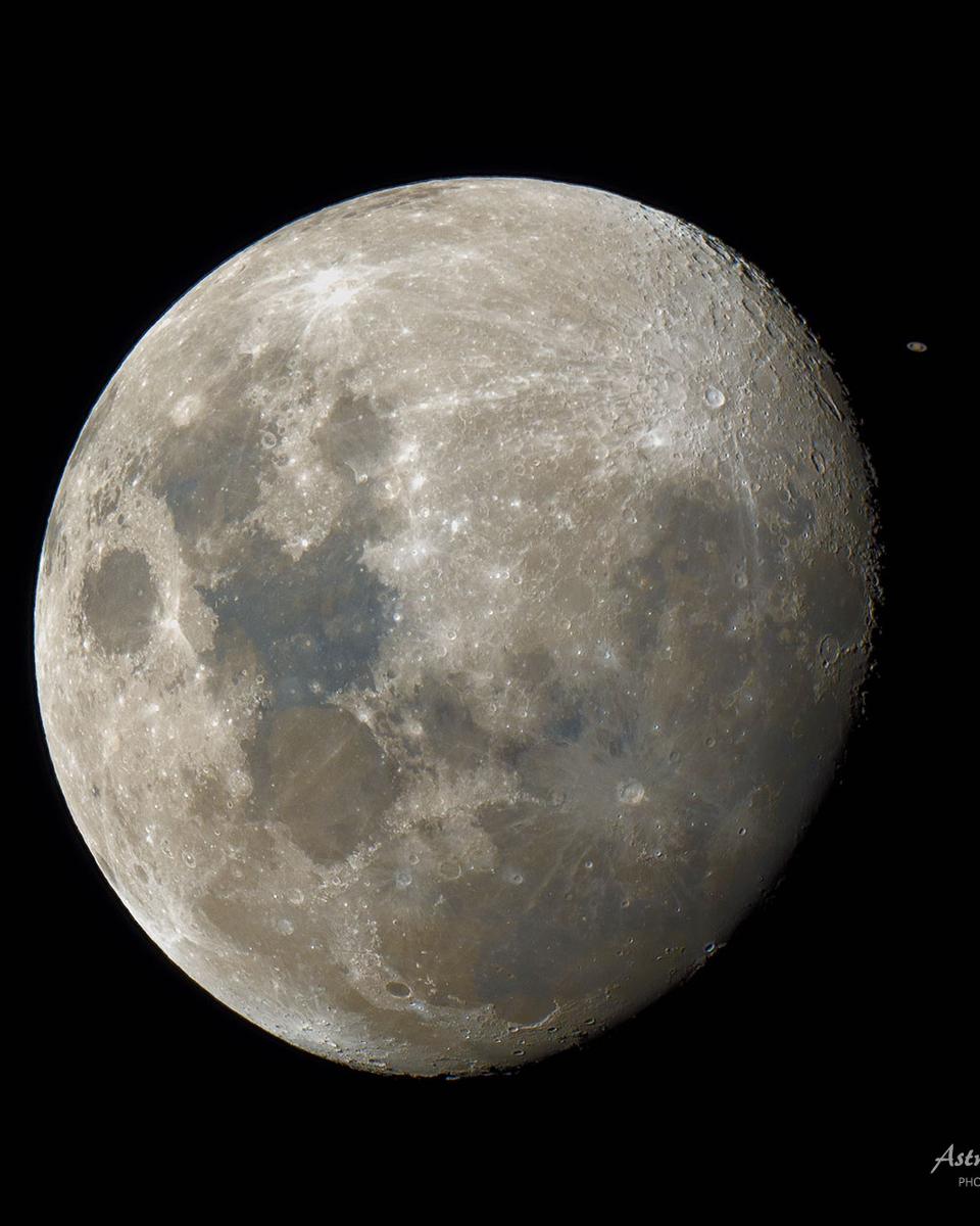 Saturn Behind the Moon