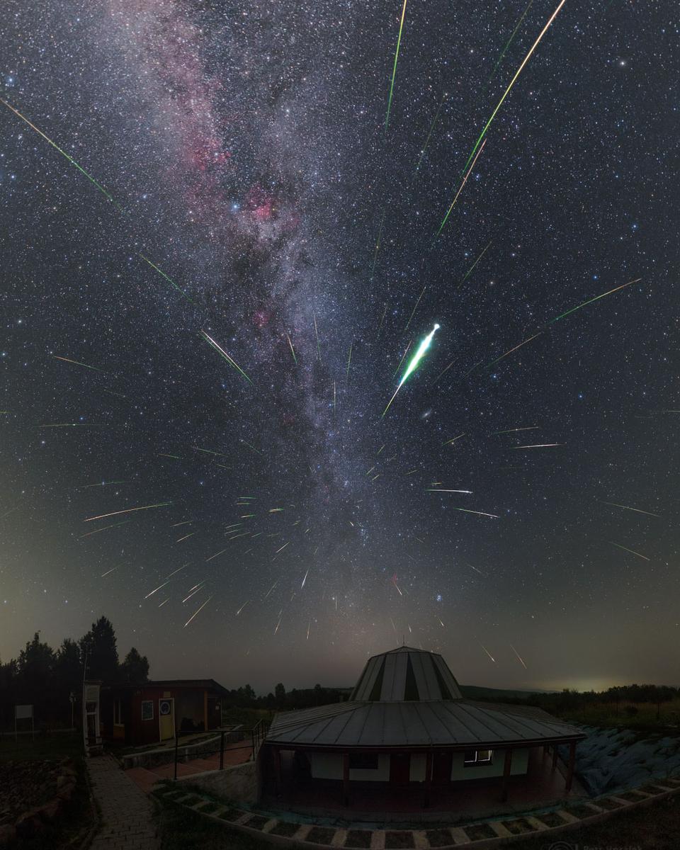 Perseid Meteors over Slovakia