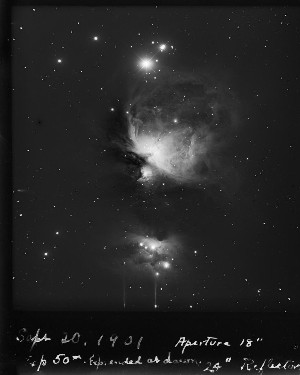 1901 Photograph: The Orion Nebula
