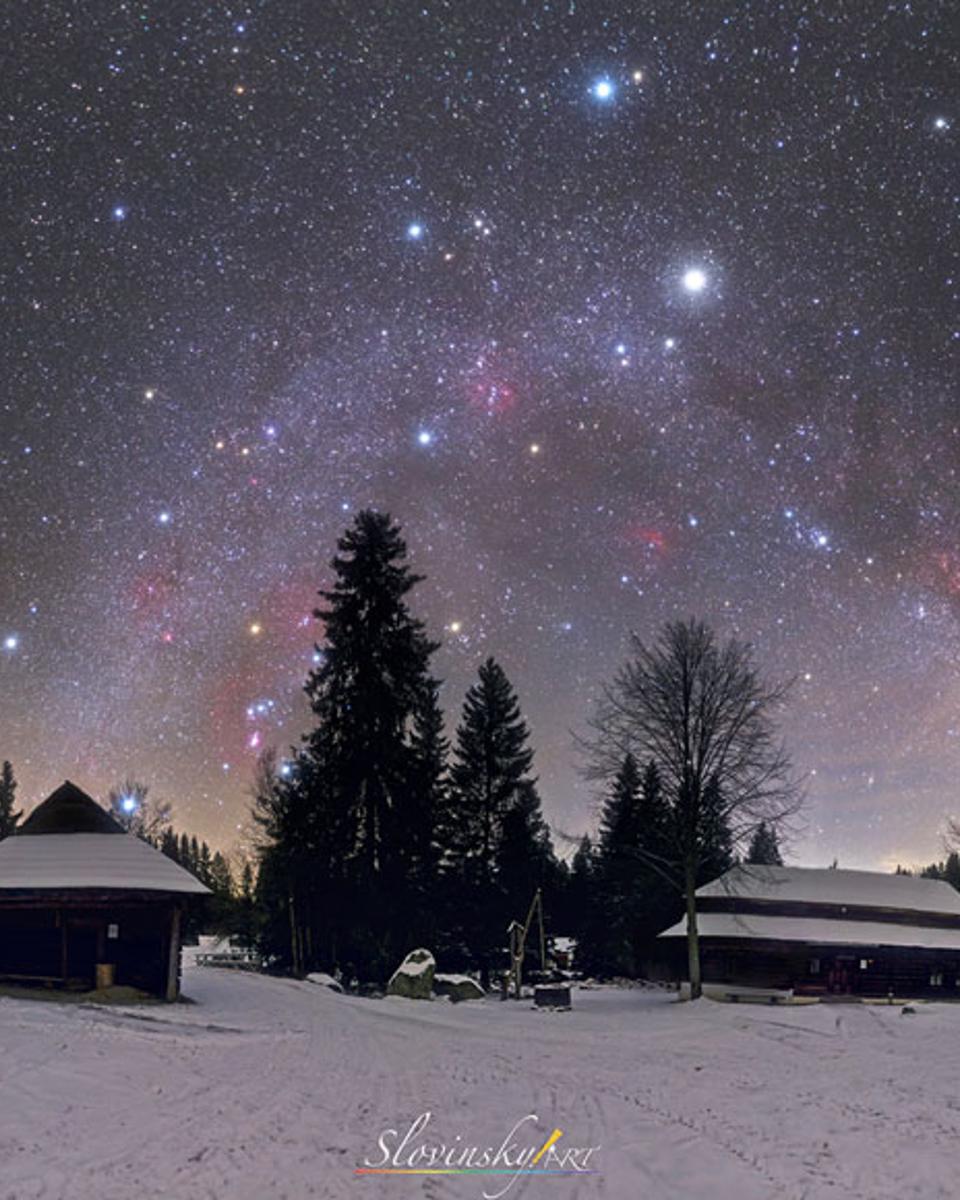 A Northern Winter Sky Panorama
