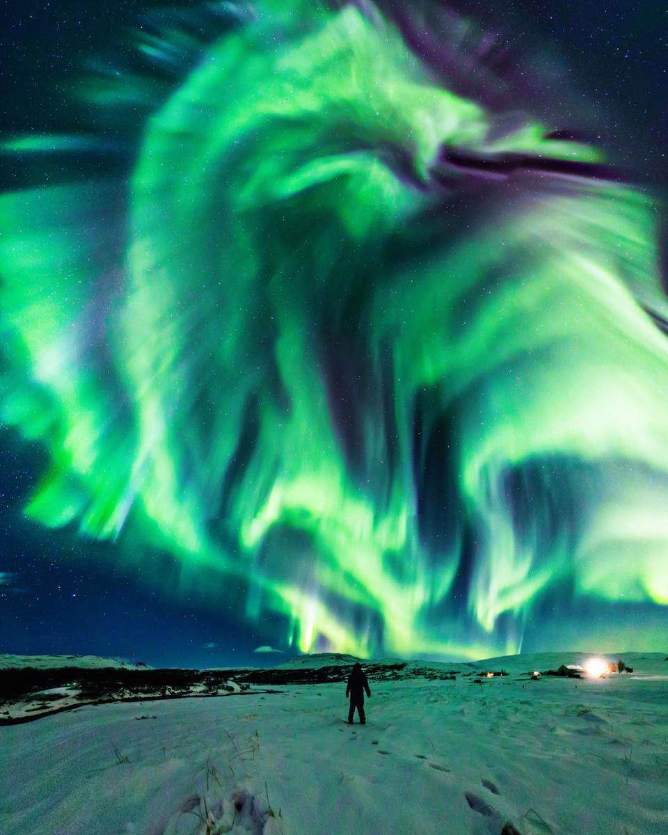Dragon Aurora over Iceland
