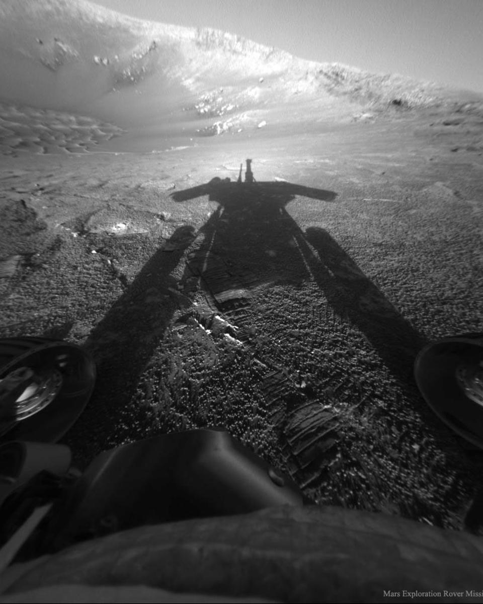 Shadow of a Martian Robot