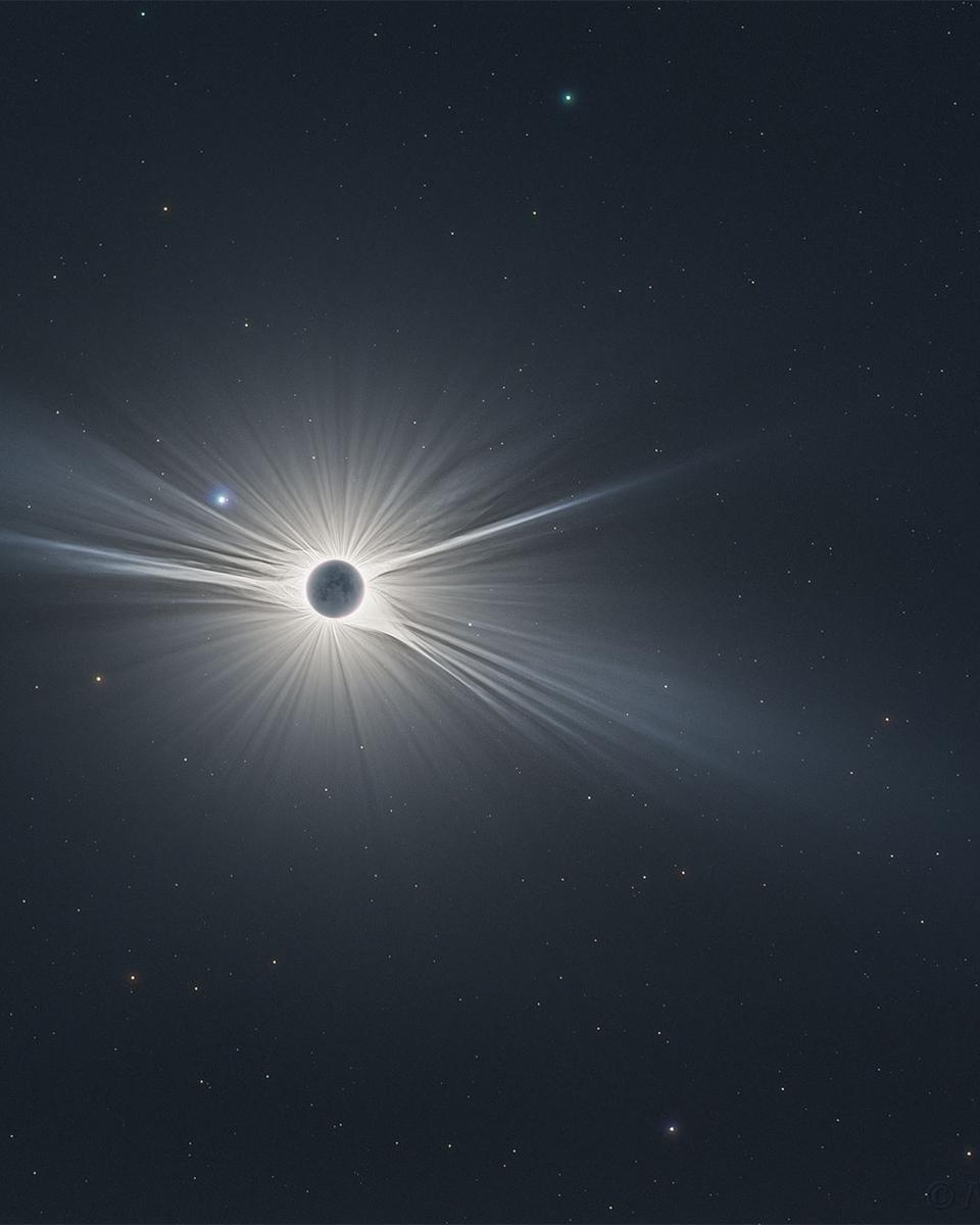 Wide Field View of Great American Eclipse
