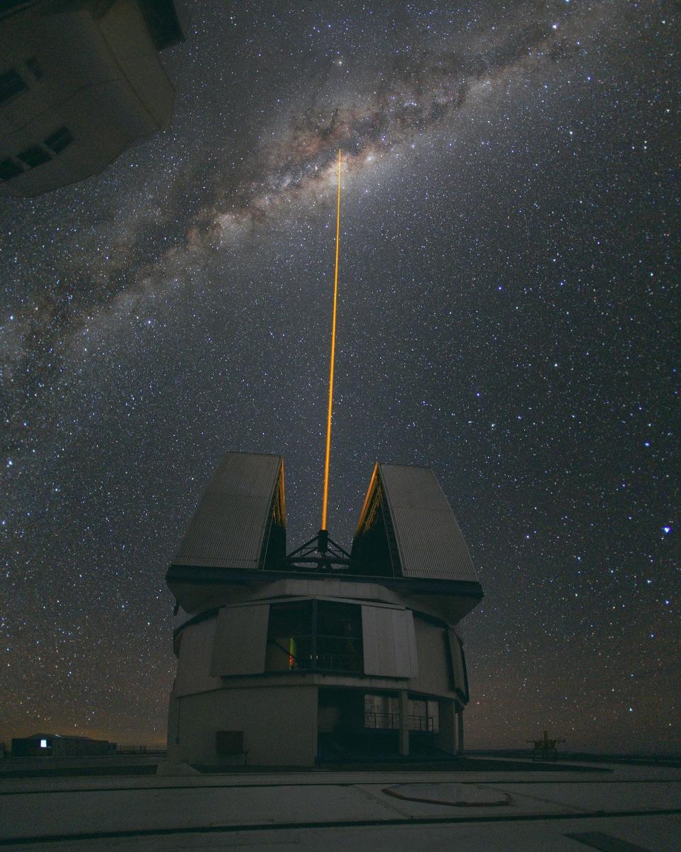 A Laser Strike at the Galactic Center