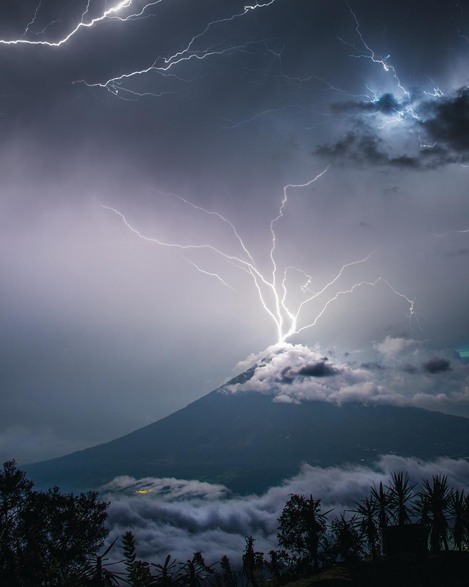 Lightning over the Volcano of Water