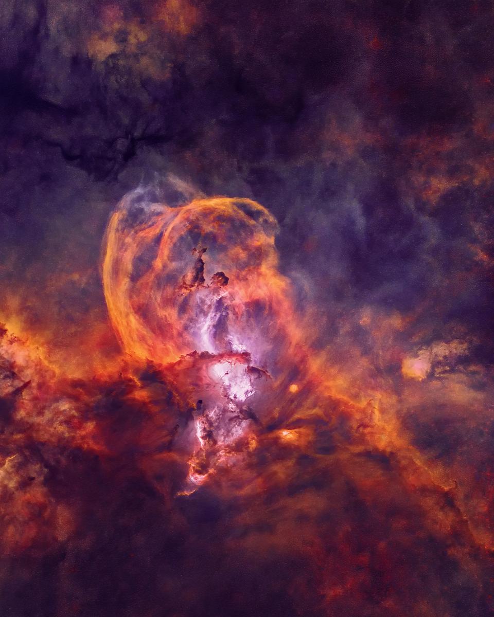Star Forming Region NGC 3582 without Stars