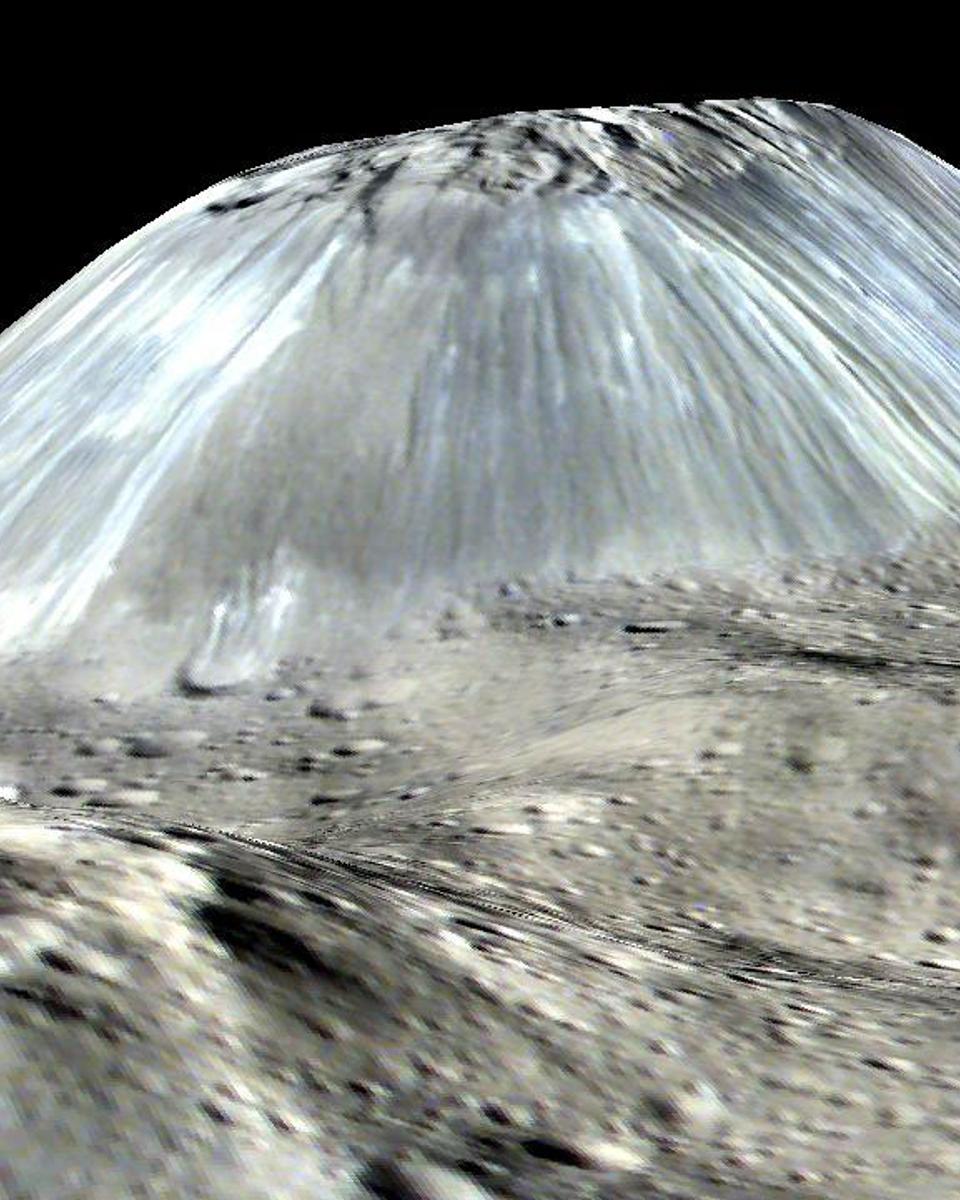 Unusual Mountain Ahuna Mons on Asteroid Ceres