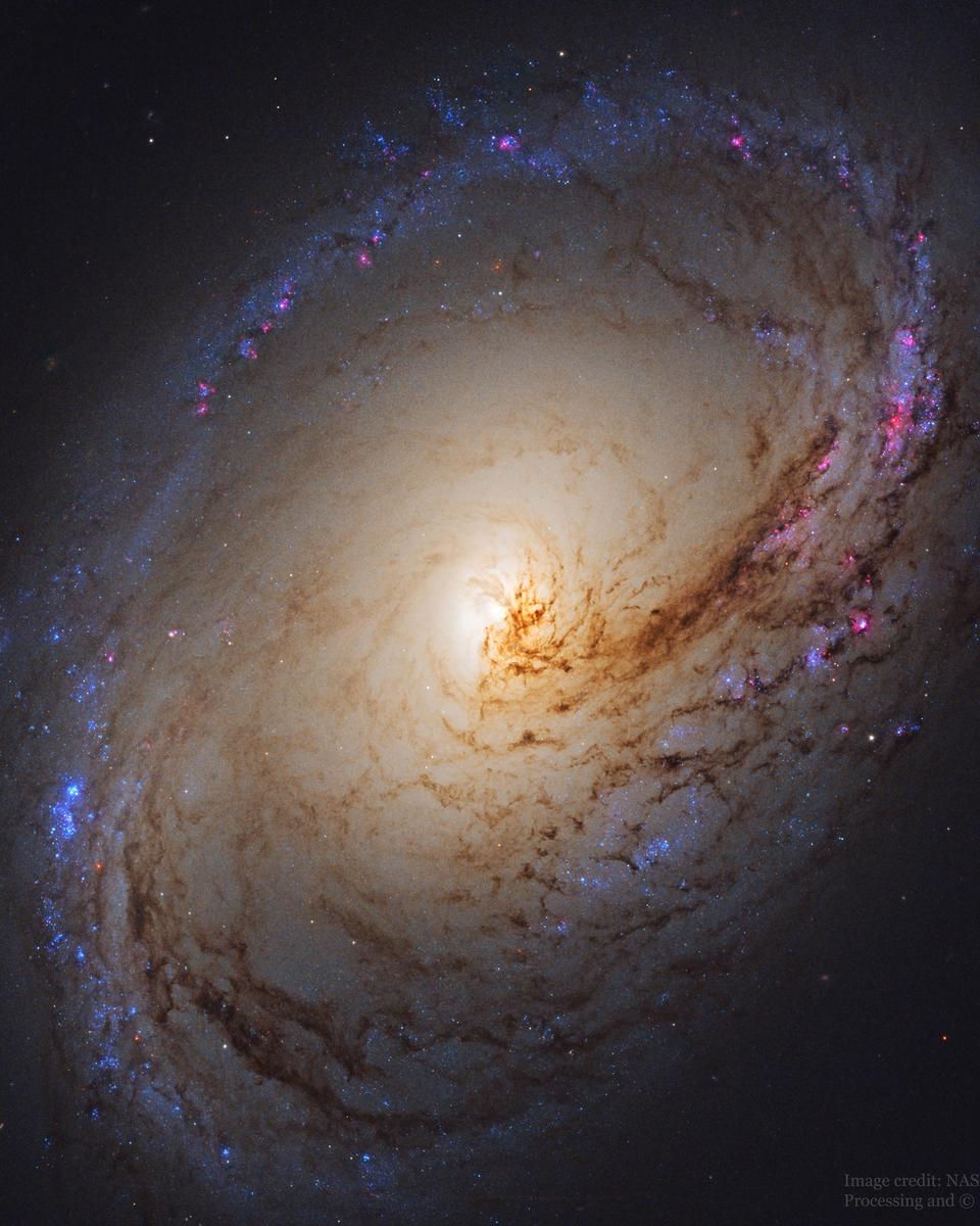 Spiral Galaxy M96 from Hubble