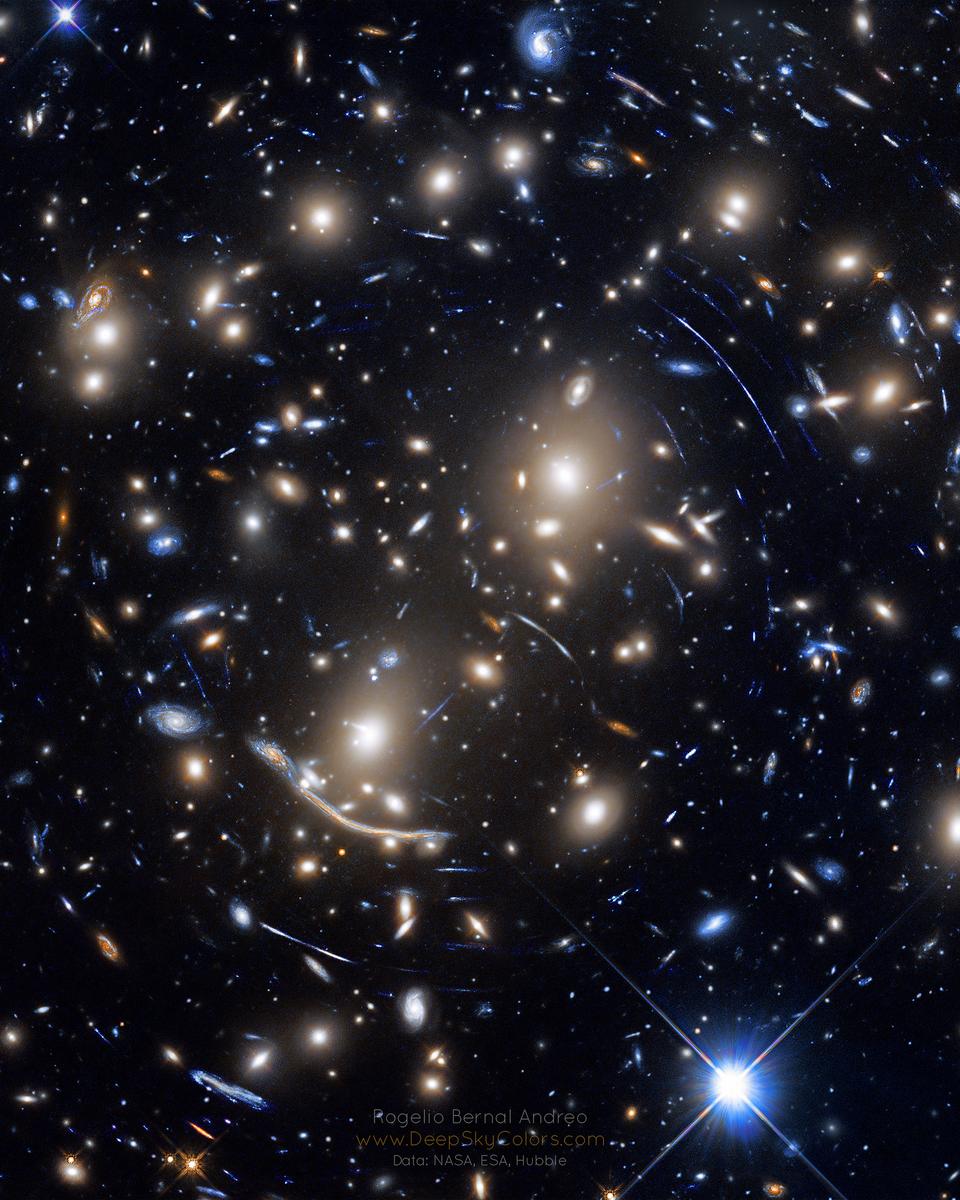 Abell 370: Galaxy Cluster Gravitational Lens