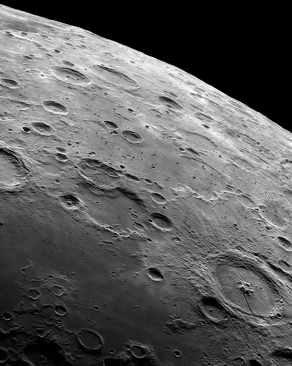 Lunar Craters Langrenus and Petavius