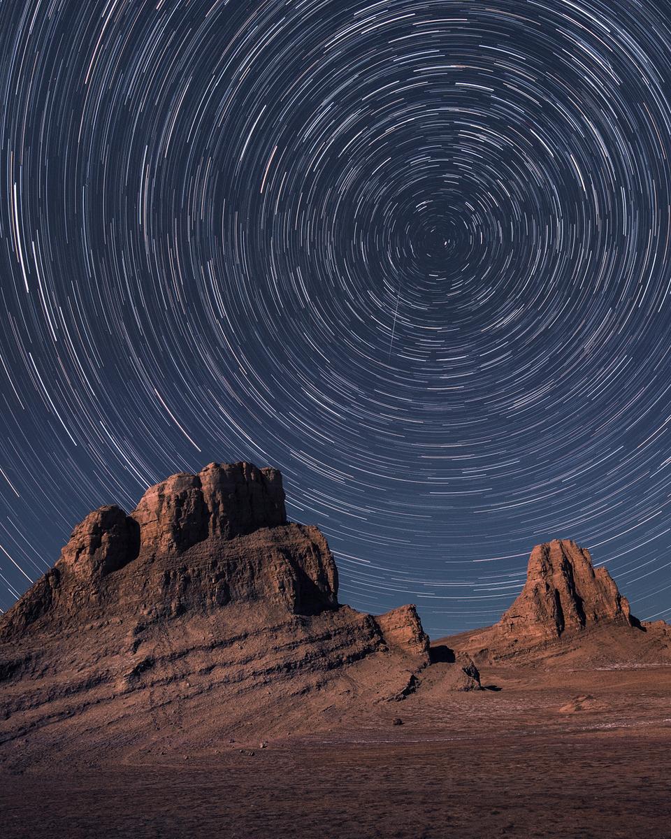 Star Trails for a Red Planet