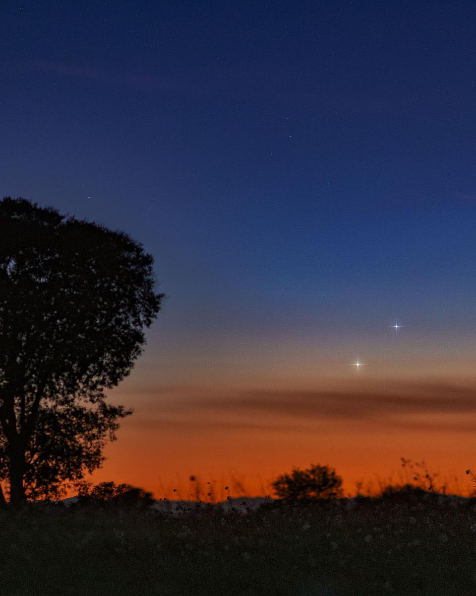 Venus and Jupiter on the Horizon