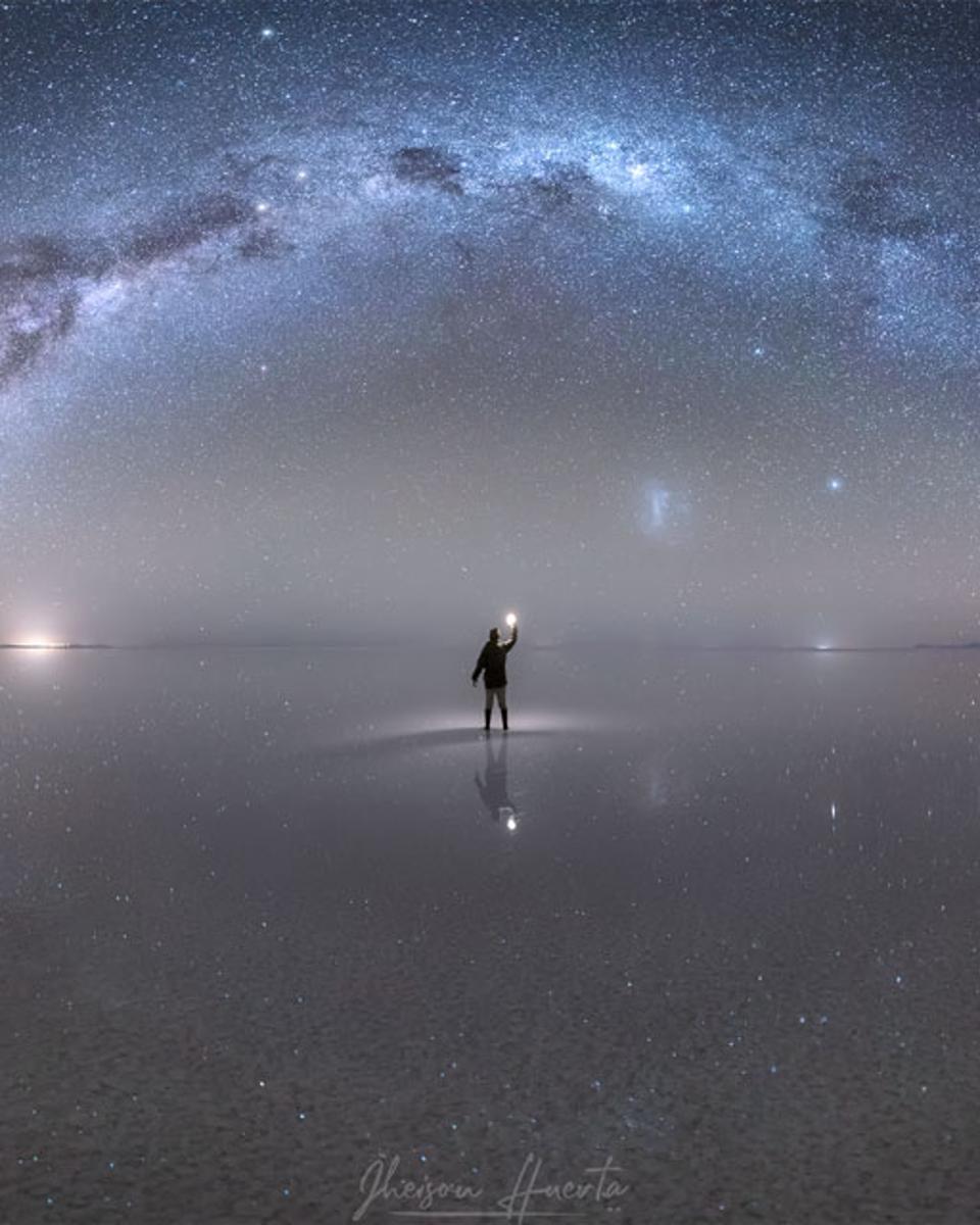 Night Sky Reflections from the World's Largest Mirror