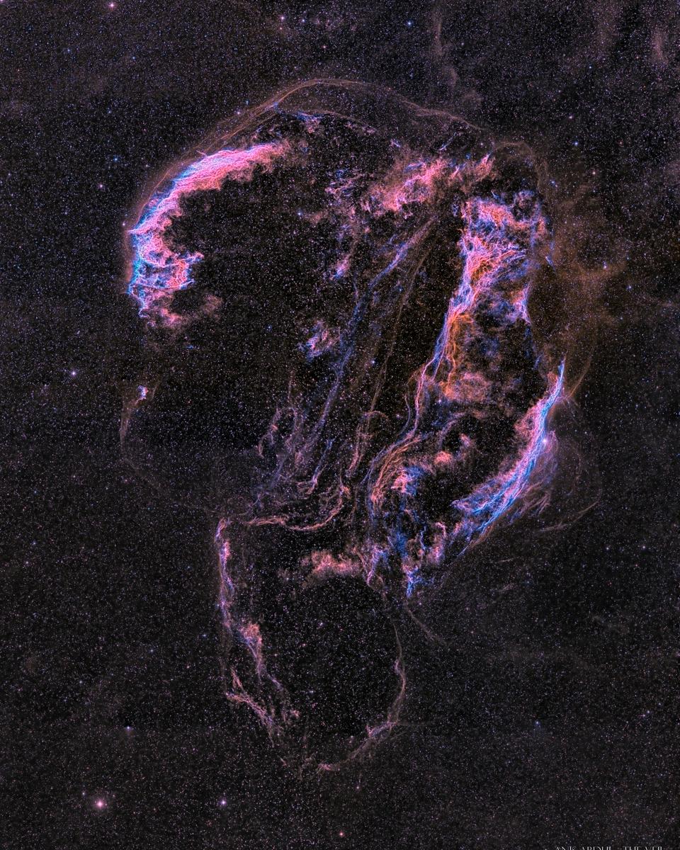 The Ghostly Veil Nebula