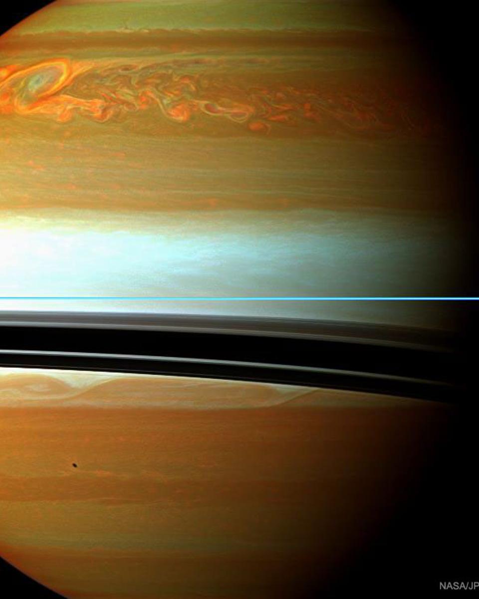 A Long Storm System on Saturn
