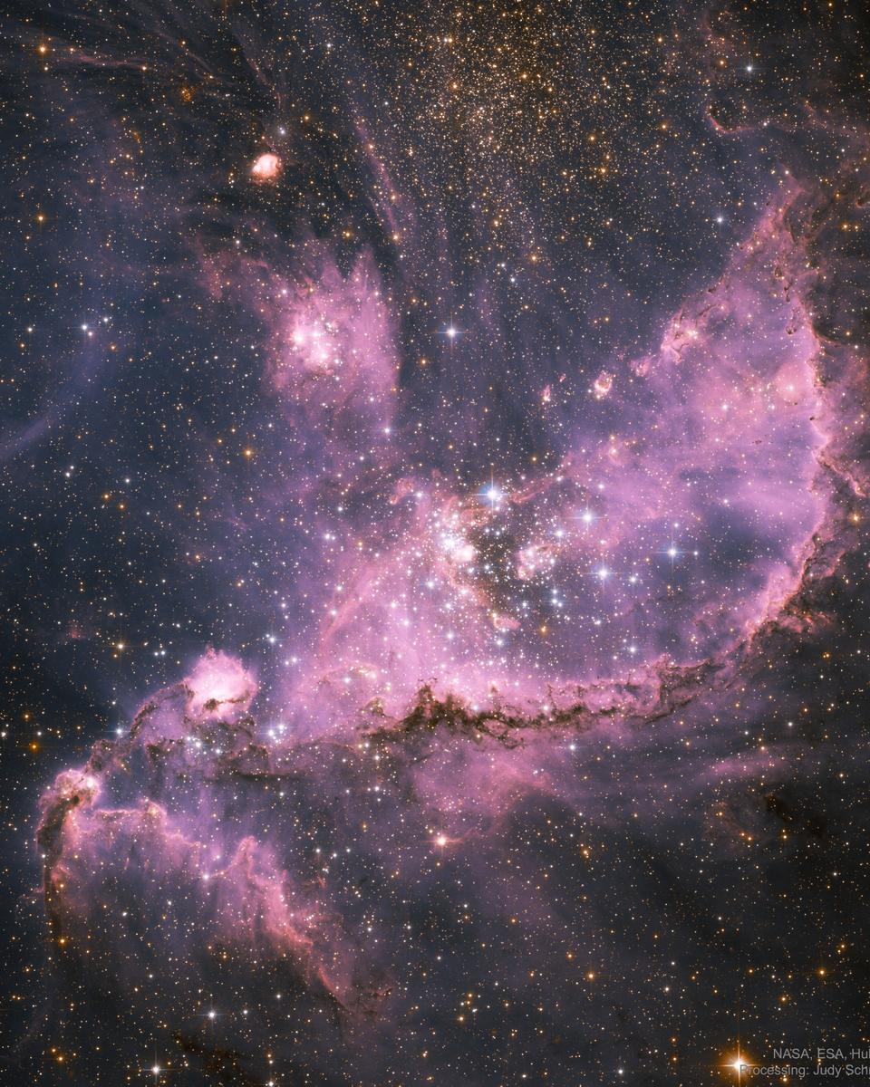 NGC 346: Star Forming Cluster in the SMC