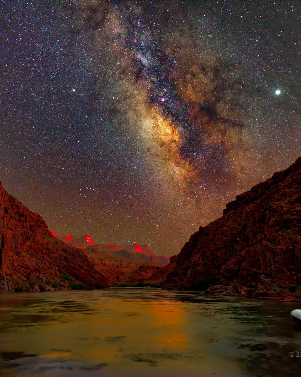 A Sunset Night Sky over the Grand Canyon