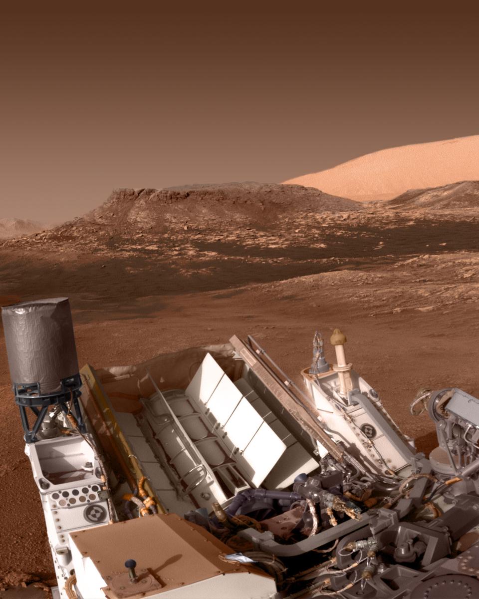 Hills, Ridges, and Tracks on Mars