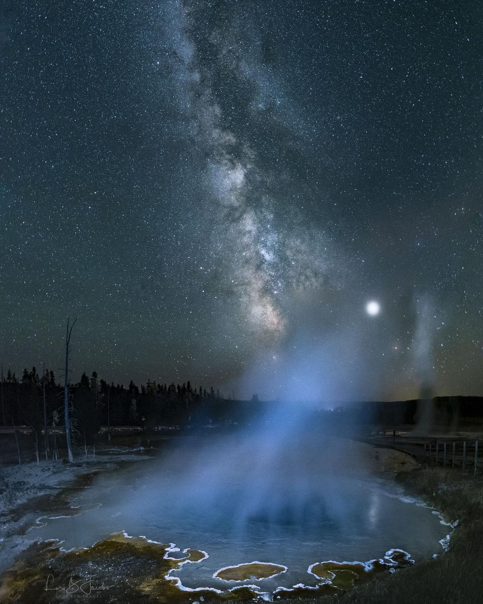 Milky Way over Yellowstone