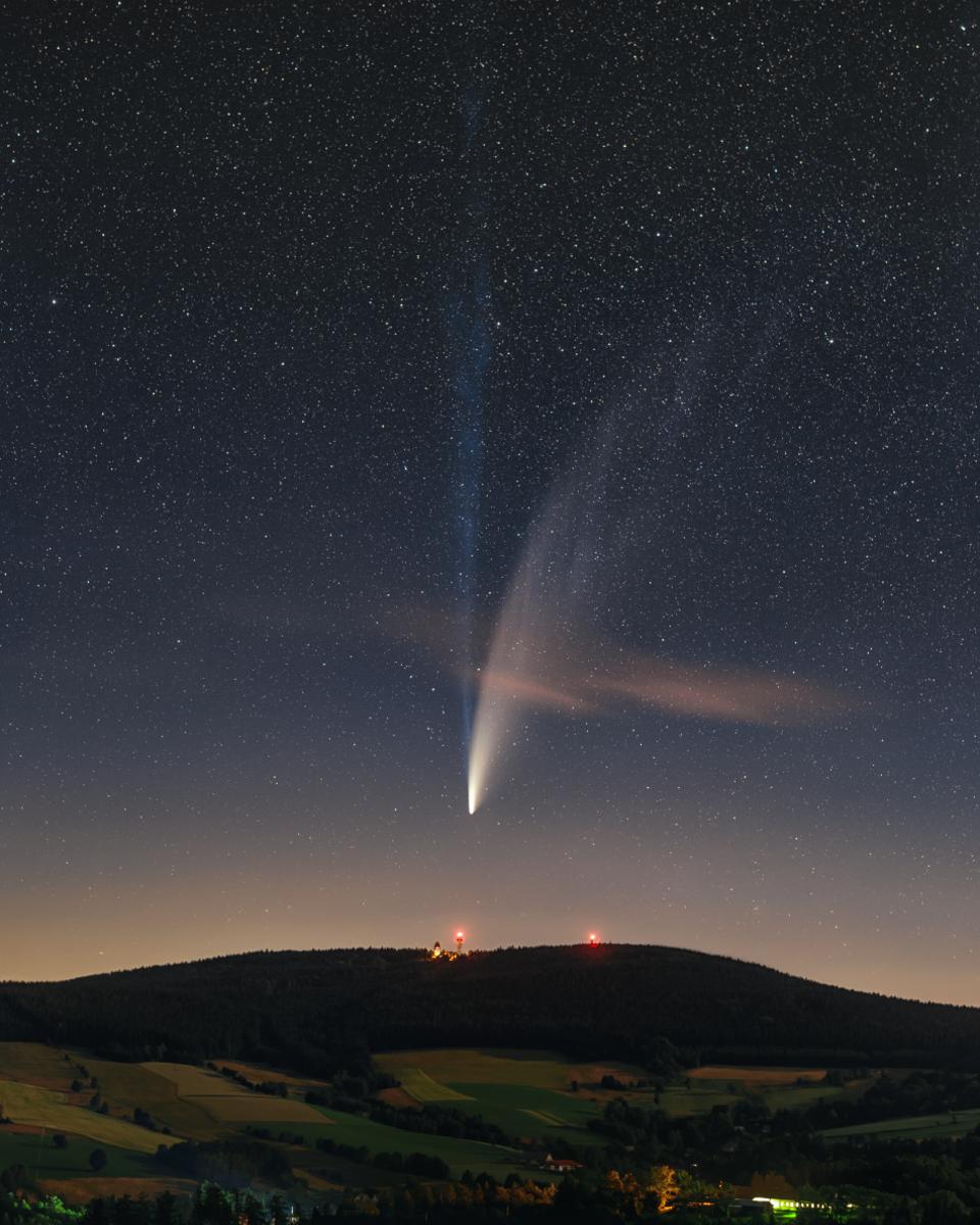 The Long Tails of Comet NEOWISE