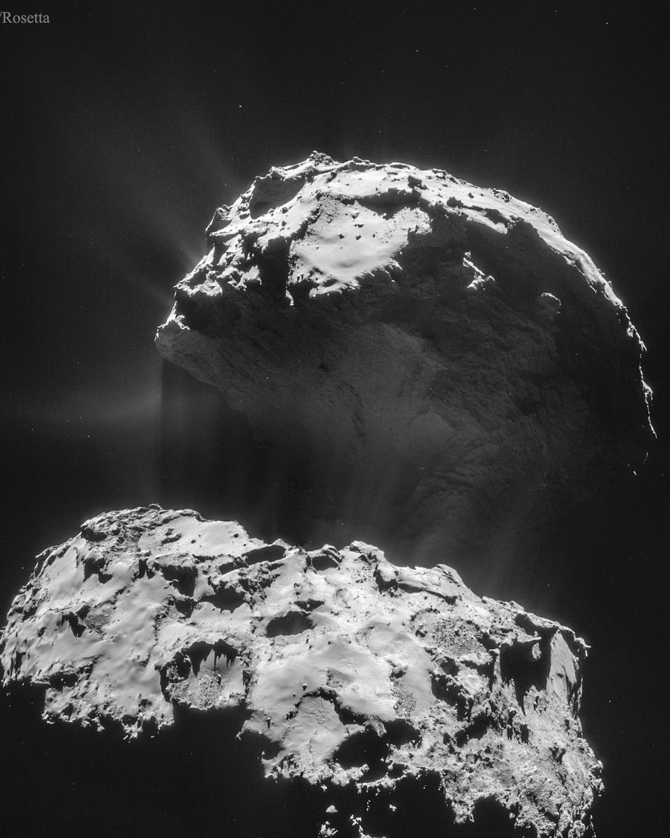 Comet CG Creates Its Dust Tail