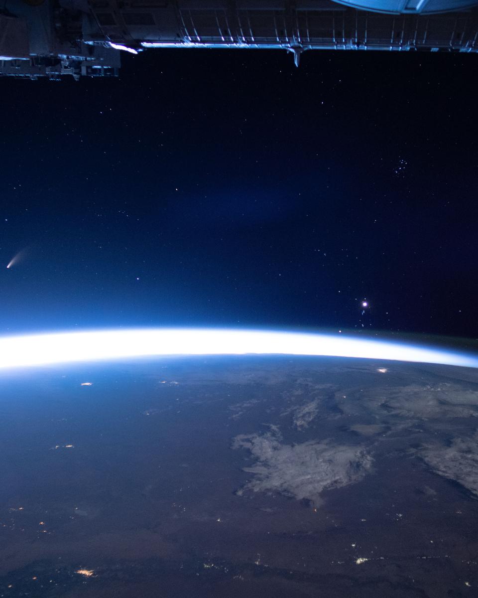 Comet NEOWISE from the ISS