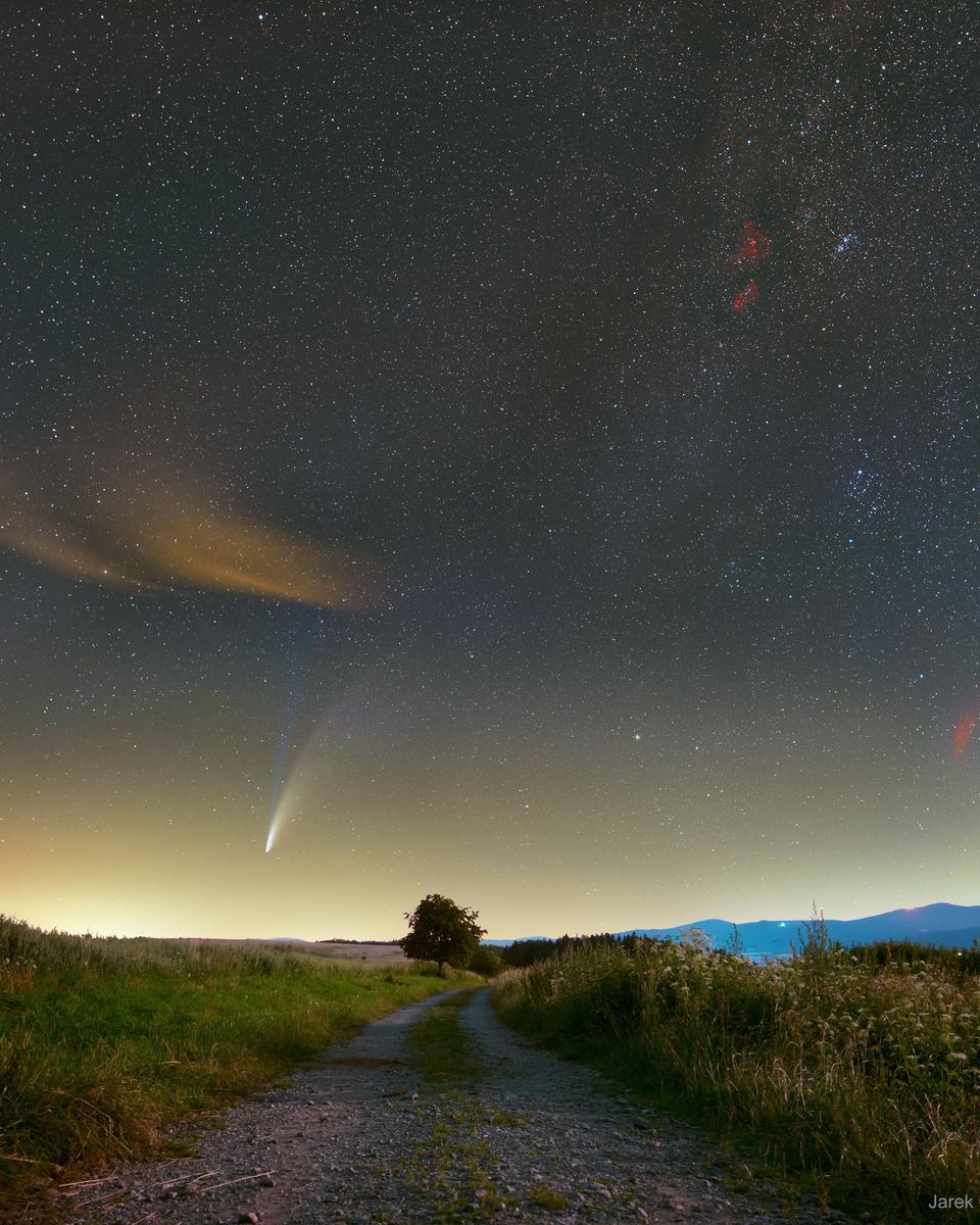 Comet NEOWISE and Nebulae